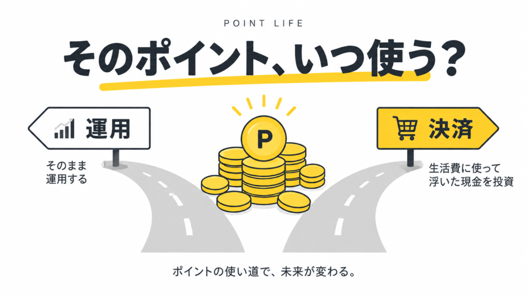 【そのポイント、いつ使う？】ポイント投資は「運用」より「使って現金を投資」｜出口で変わる税金と手数料