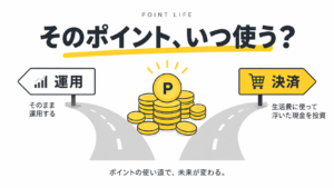 【そのポイント、いつ使う？】ポイント投資は「運用」より「使って現金を投資」｜出口で変わる税金と手数料
